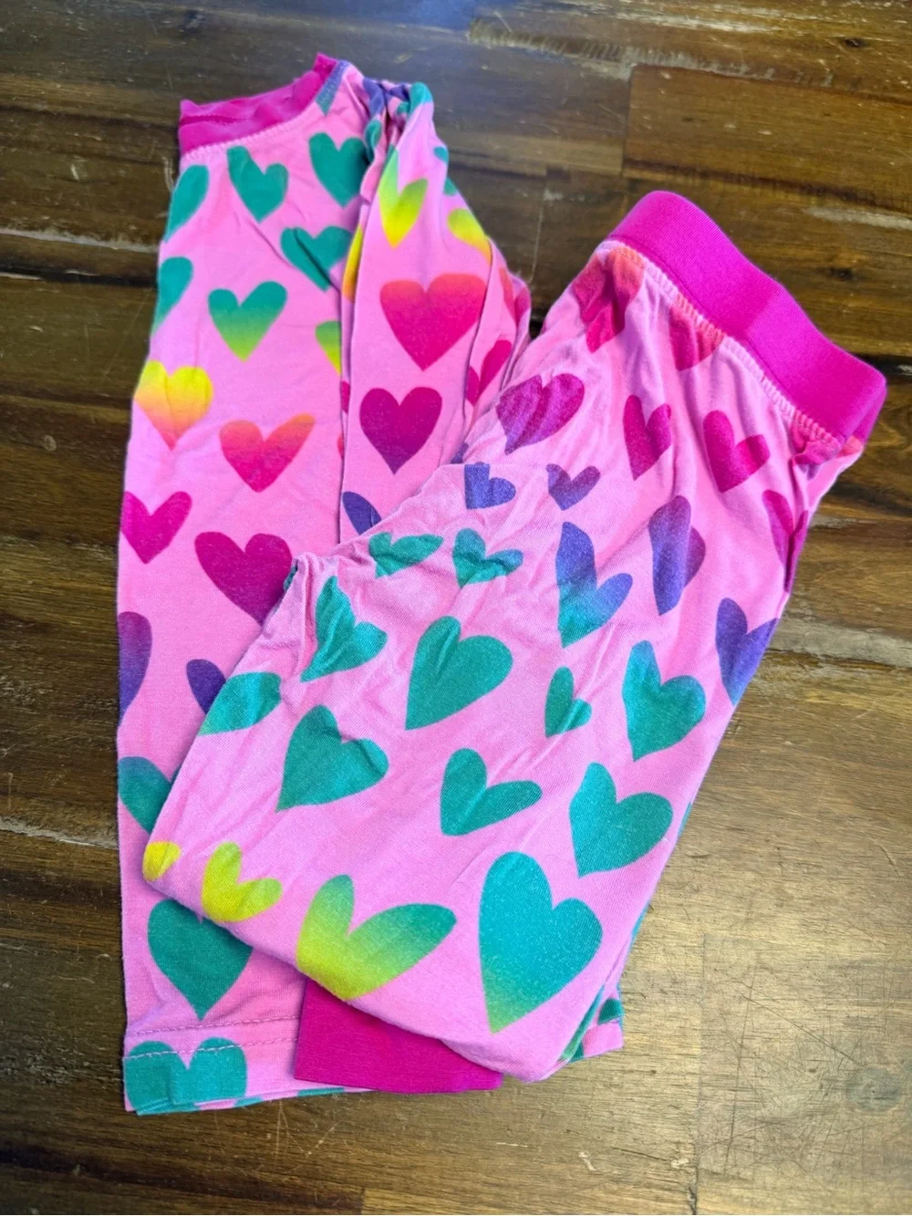 Little Sleepies Pink Heart-Print Pajama Set